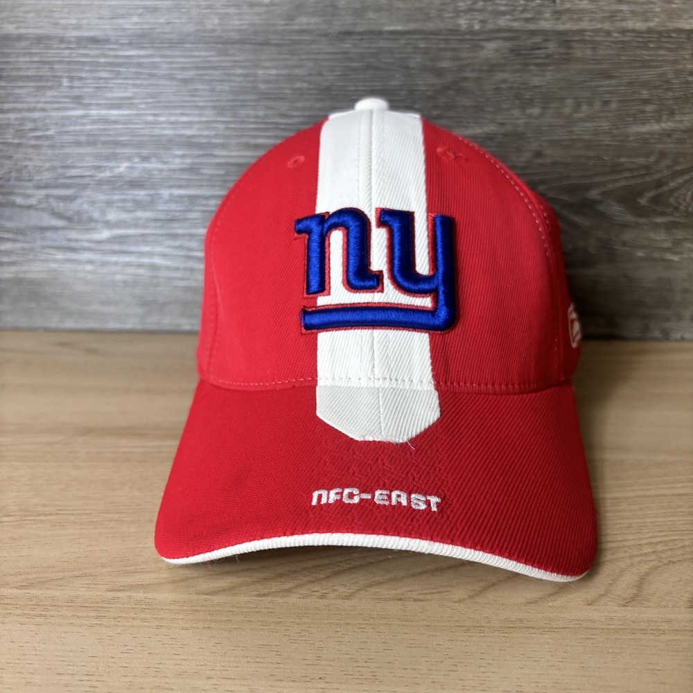 New York Giants Hat Cap Fitted One Size Red White NFL Football Reebok Sideline